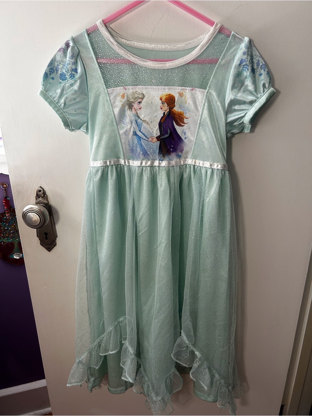 Disney Mint Green Elsa & Anna Sparkle Dress